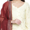 Lemon Woven Design Cotton Silk Blend Unstitched Suit Co-ords Set