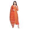 Dark Rust Woven Design Cotton Silk Blend Unstitched Suit Co-ords Set