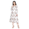 Aqua Printed Design Unstitched Suit Co-ords Set