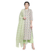 Green Printed Design Cotton Unstitched Suit Co-ords Set