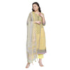 Yellow Printed Design Cotton Unstitched Suit Co-ords Set