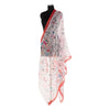 Offwhite Unstitched Suit Co-Ord with Multicolor Printed Dupatta