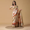 Floral Border Printed Pure Silk Saree