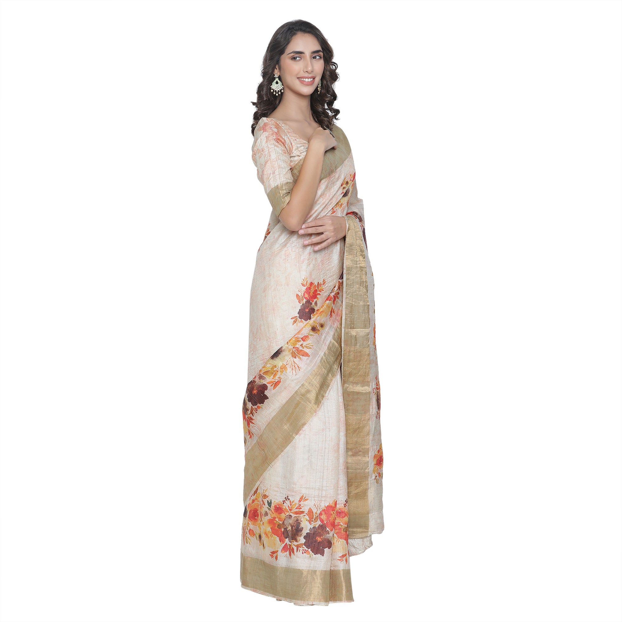 Weightless Padding Ladies Fancy Border Printed Design Saree in Nalanda at  best price by Gaurang Textile - Justdial