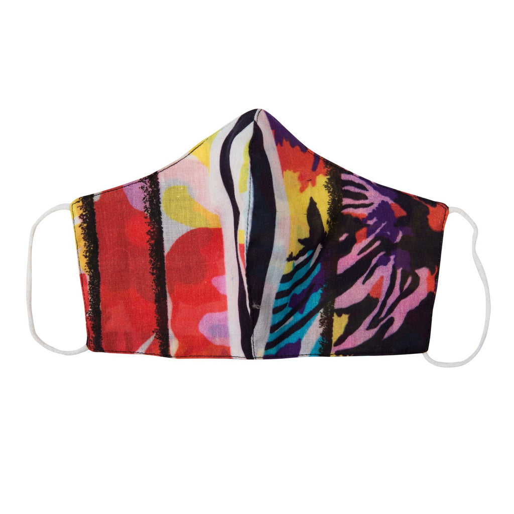 Duckbill Pleated Multicolor Printed Antiviral Face Mask