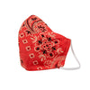 Duckbill Pleated Red Printed Antiviral Face Mask