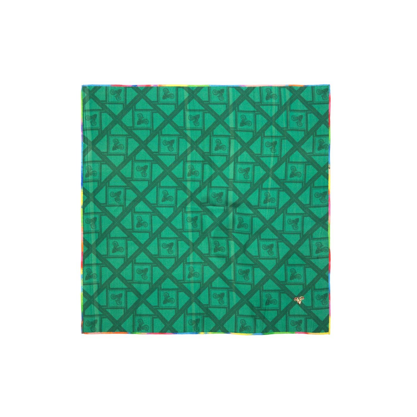 Edgy Solid Ram Silk Pocket Square