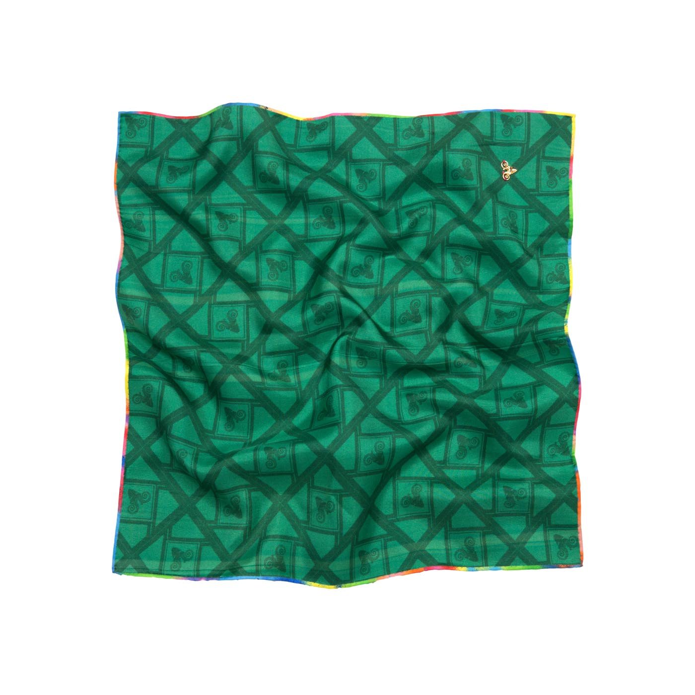Edgy Solid Ram Silk Pocket Square