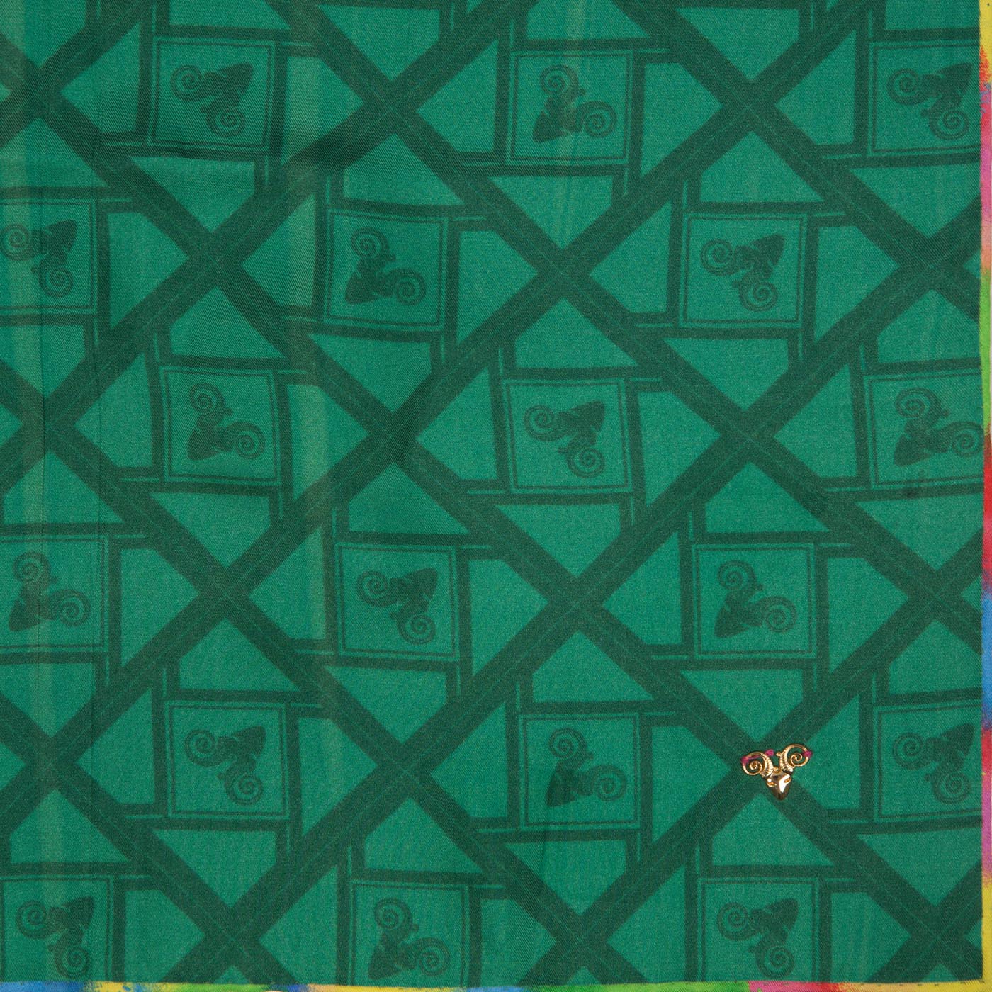 Edgy Solid Ram Silk Pocket Square