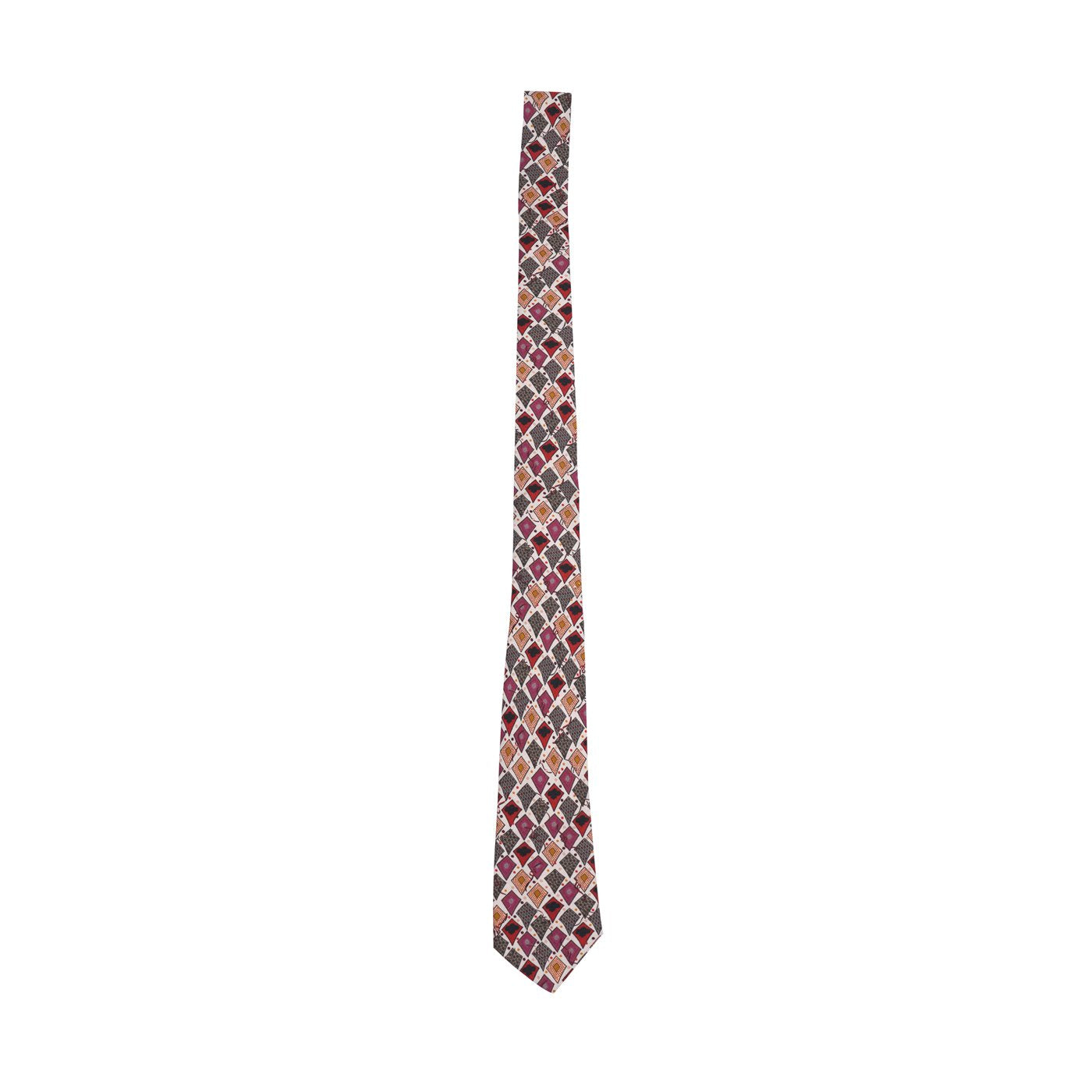 Multicolor Silk Printed Tie
