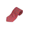 Red Silk Printed Tie