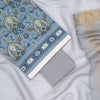 Blue Printed Cotton Unstitched Suit Co-Ord with  Woven Zari Dupatta