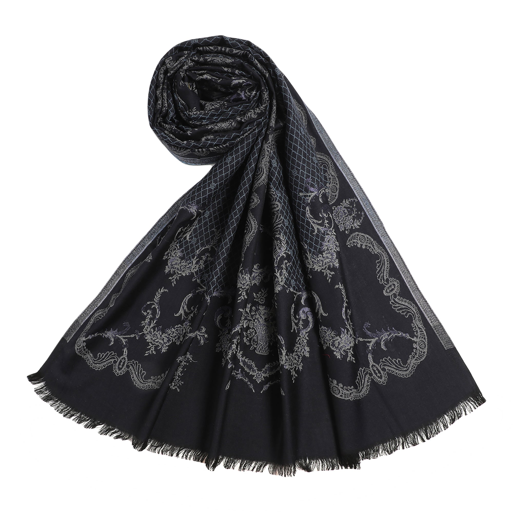Penelope Woven Design Woolen Shawl
