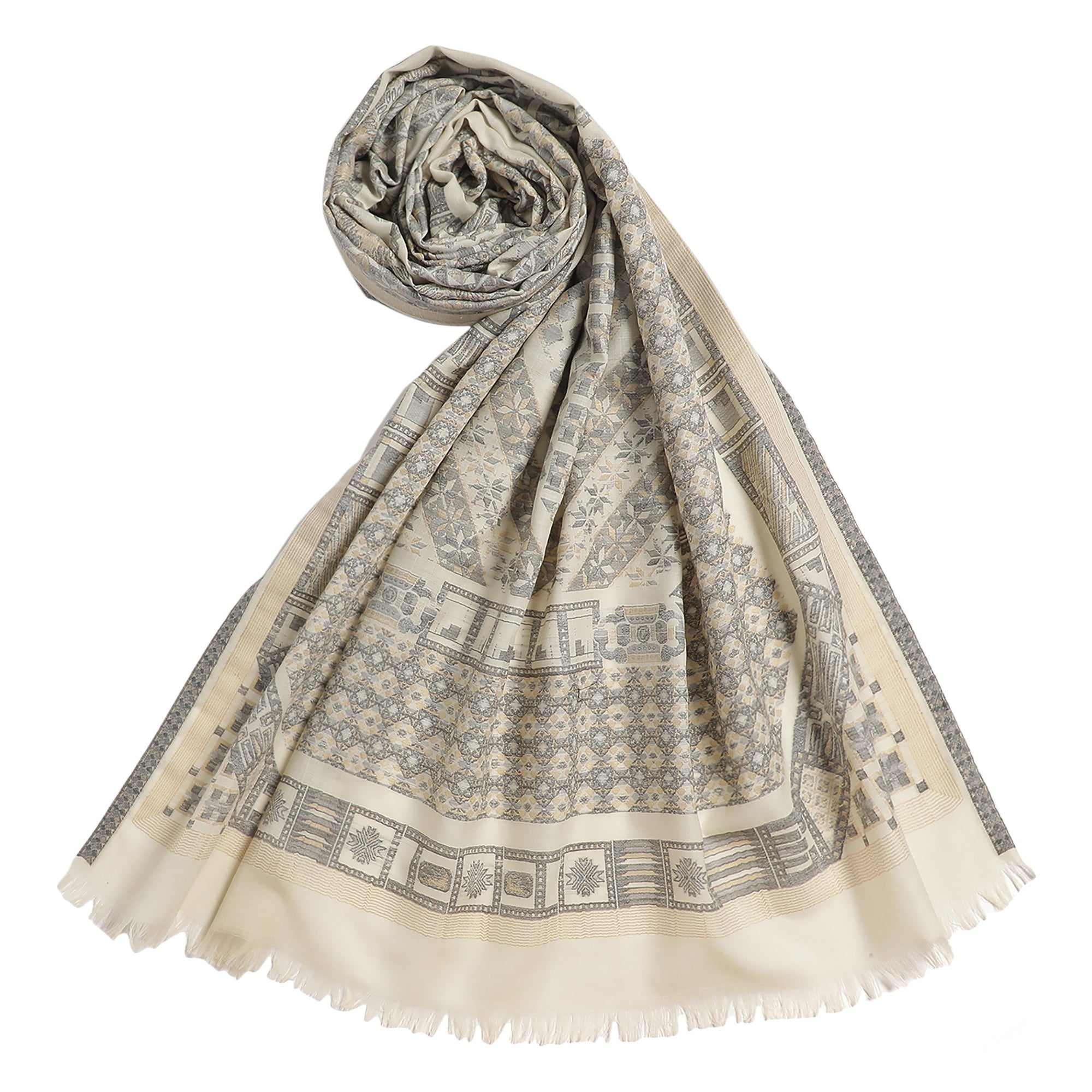 Mirza Woven Design Woolen Shawl
