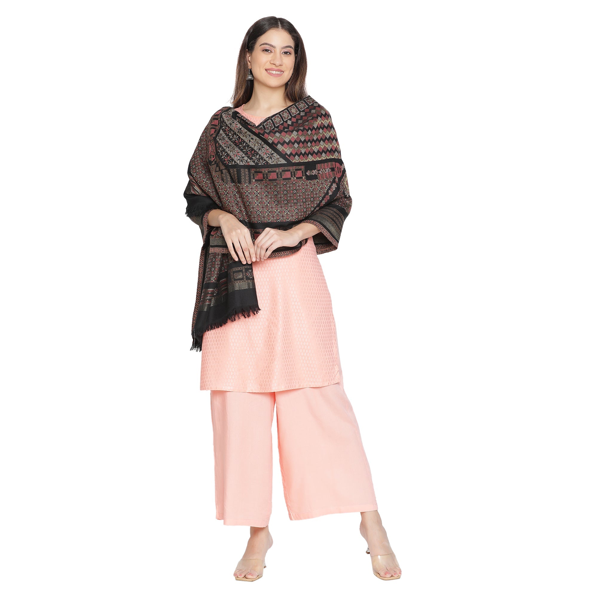 Mirza Woven Design Woolen Shawl