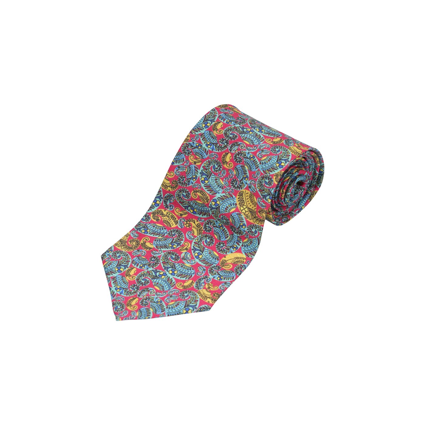 Light Green Silk Printed Tie