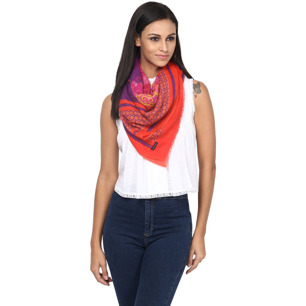 Red clearance shawl online