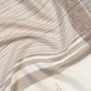 Striped Off White Woolen Dobby Muffler