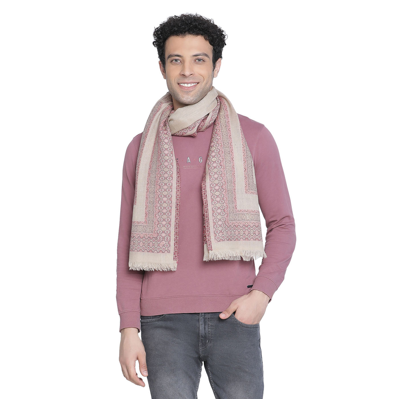 Wool Lurex Men Muffler