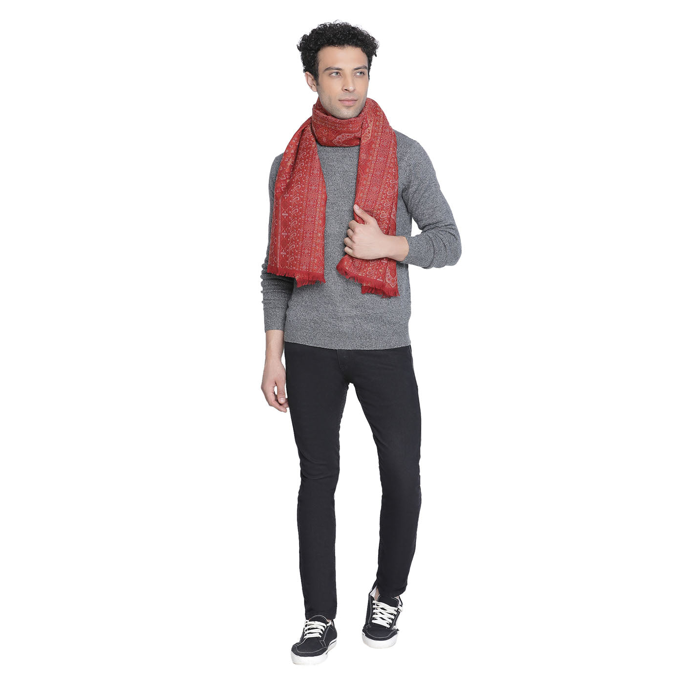 Wool Metallic Men Muffler