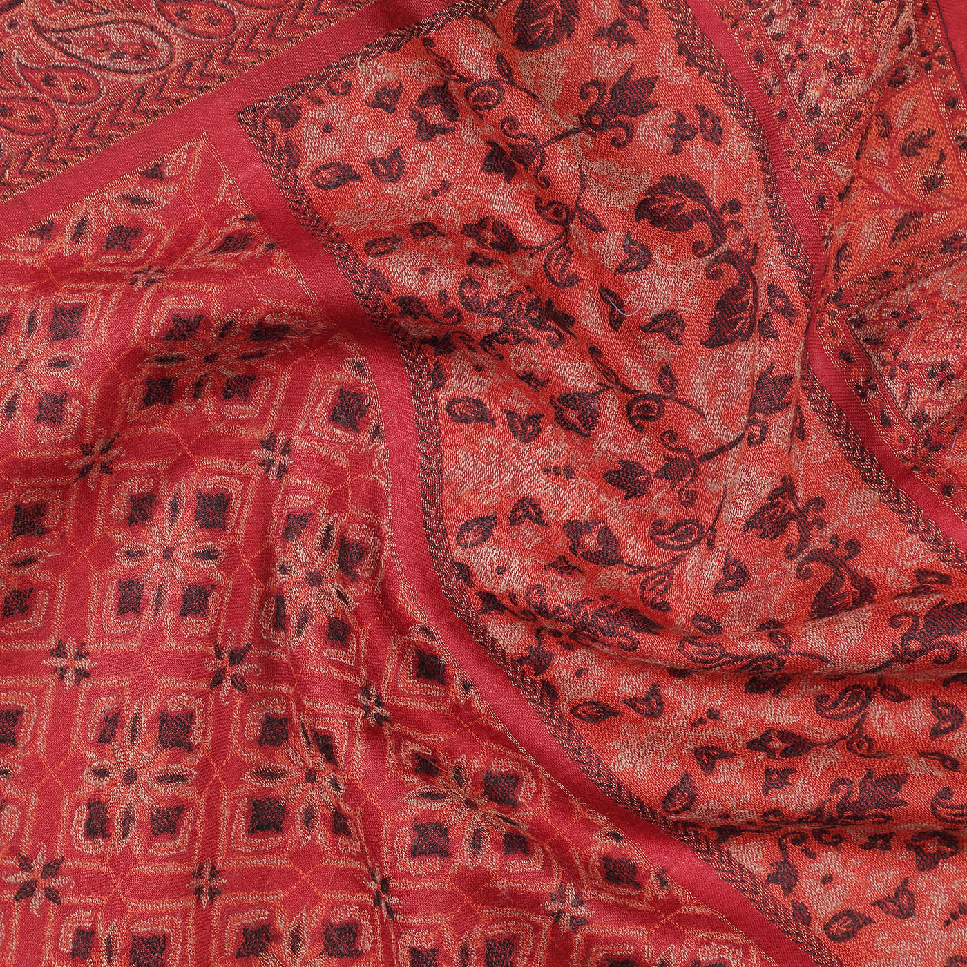 Wool Lurex Woven Design Muffler