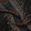 Milan Black Wool Lurex Jacquard Muffler