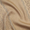 Nayan Dark Beige Wool Lurex Jacquard Muffler