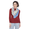 Blue Printed Modal Silk Stole