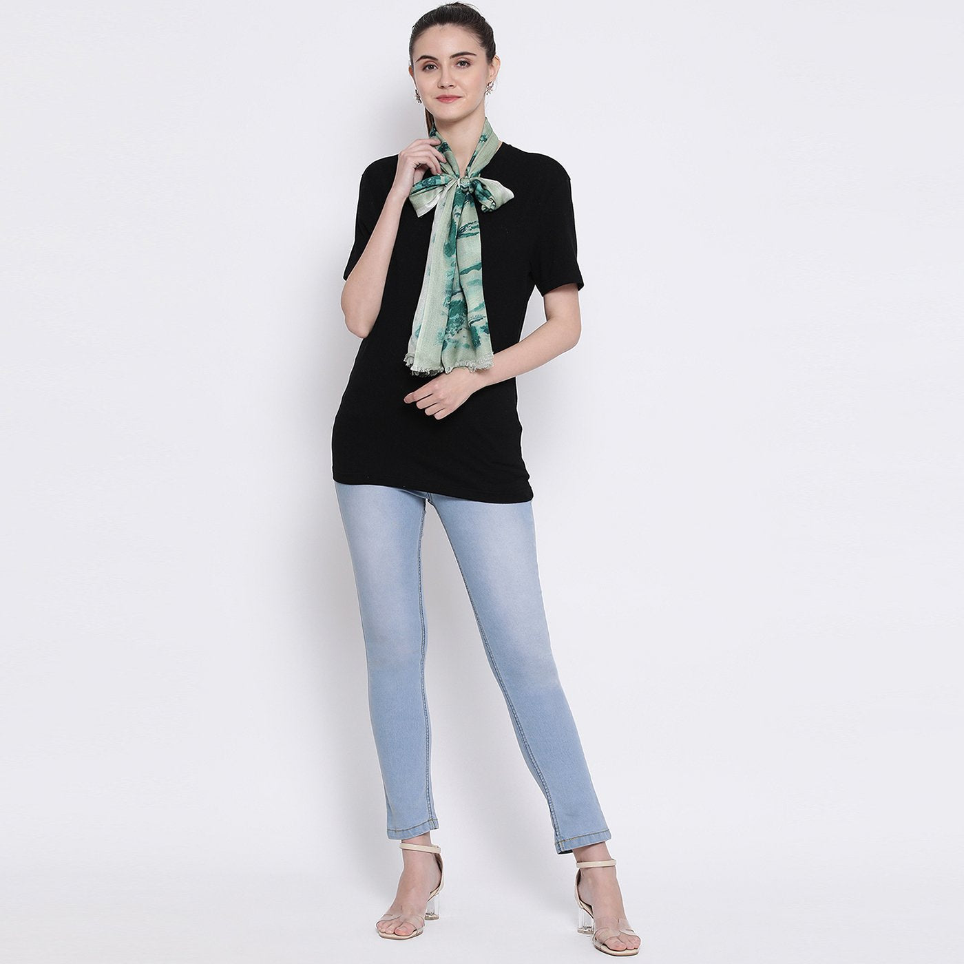 printed summer cotton stoles for ladies - Shingora