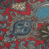 Asad Dark Marron Wool Silk Printed Muffler