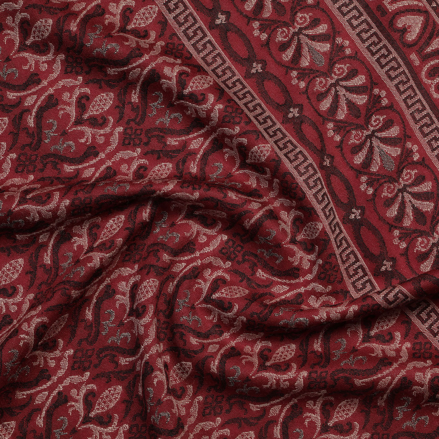 Ahmed Dark Marron Wool Jacquard Lohi