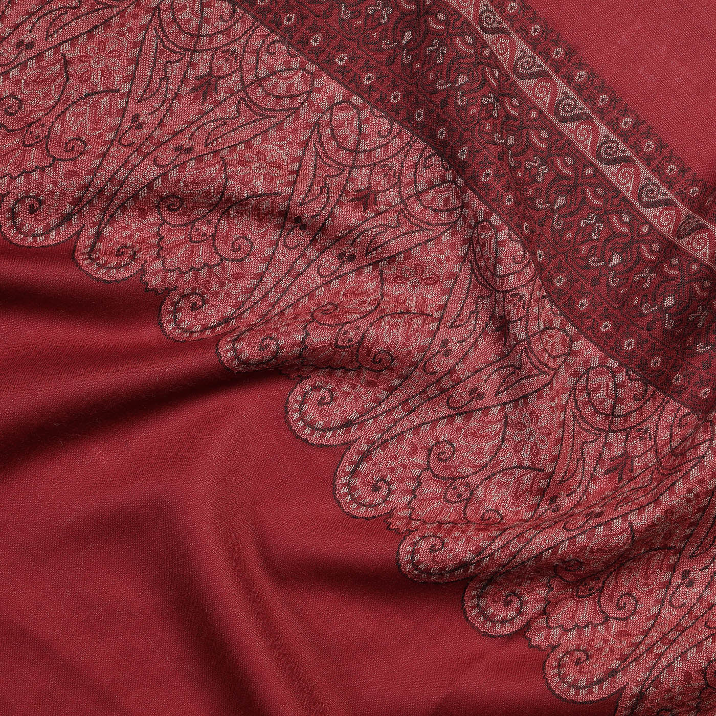 Amir Dark Marron Wool Jacquard Lohi