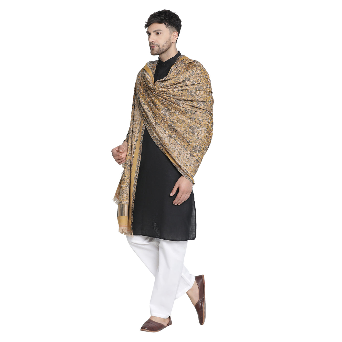 Asim Mustard Wool Jacquard Lohi