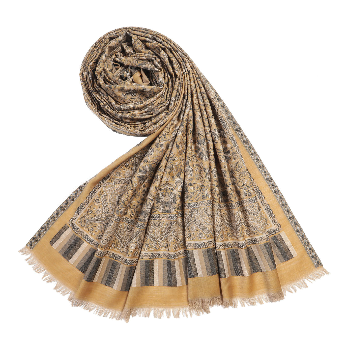 Asim Mustard Wool Jacquard Lohi
