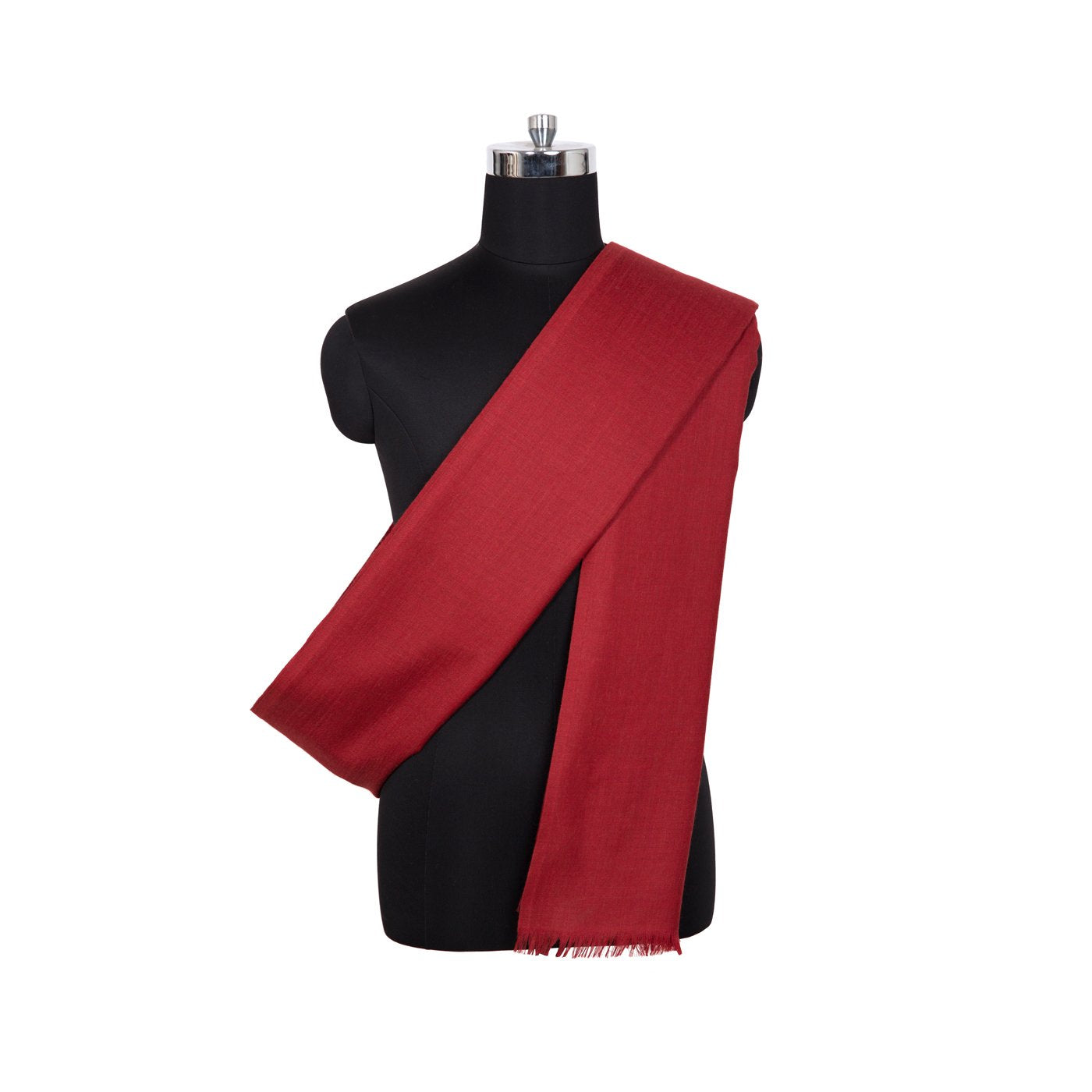 Cherry Red Lohi Shawl