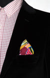 Digital Splash Printed Silk Pocket Square