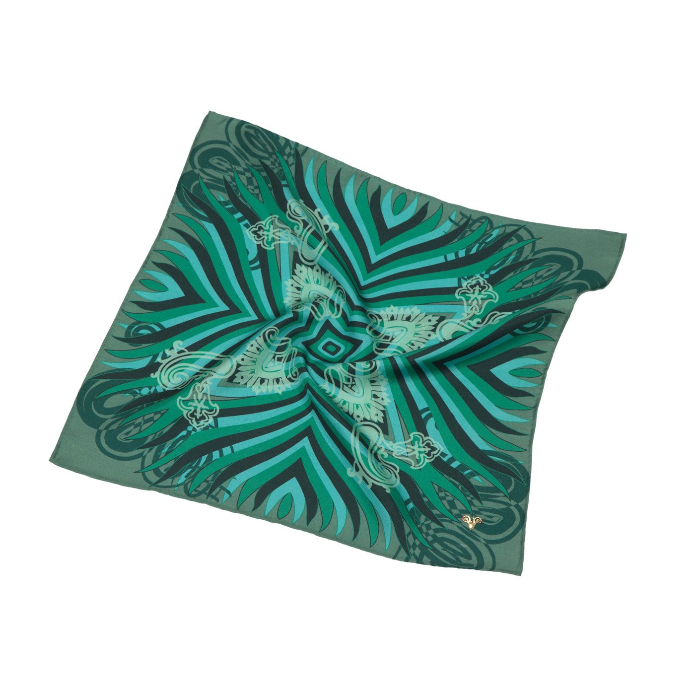 Digital Mirror Printed Silk Pocket Square
