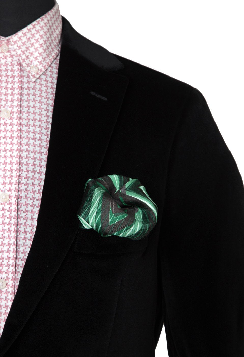 Digital Mirror Printed Silk Pocket Square