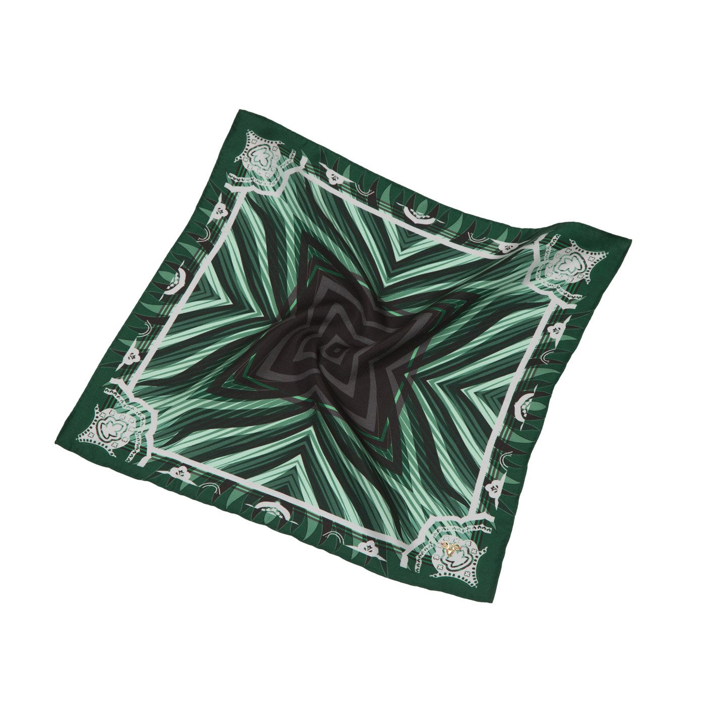 Digital Mirror Printed Silk Pocket Square
