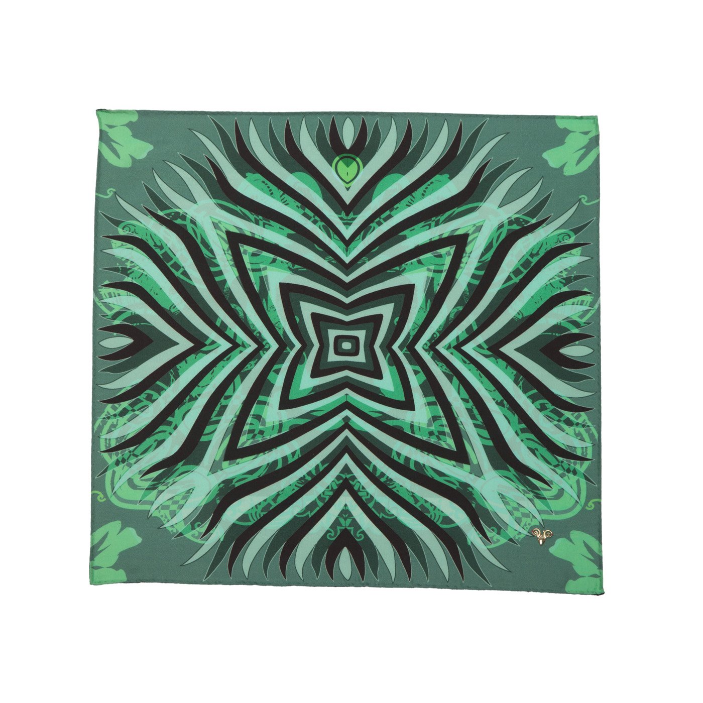 Digital Mirror Printed Silk Pocket Square