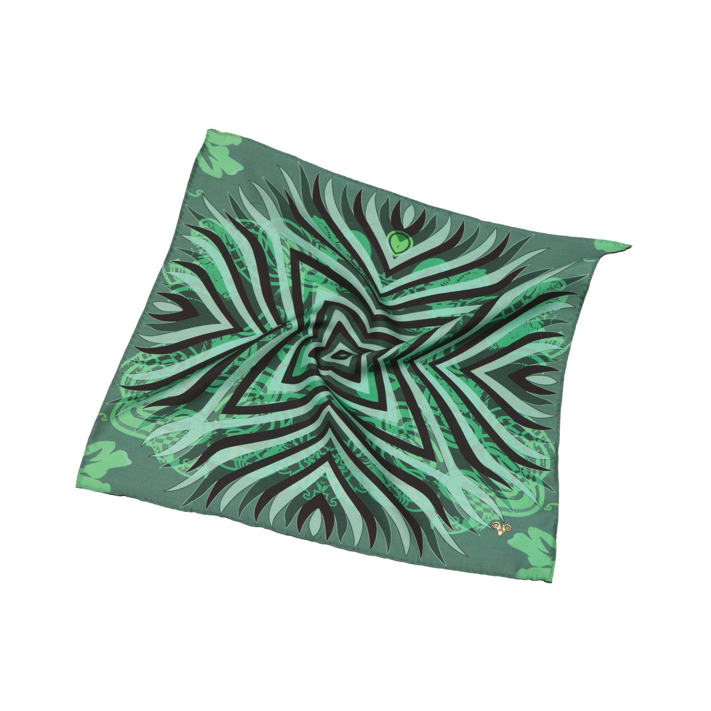 Digital Mirror Printed Silk Pocket Square