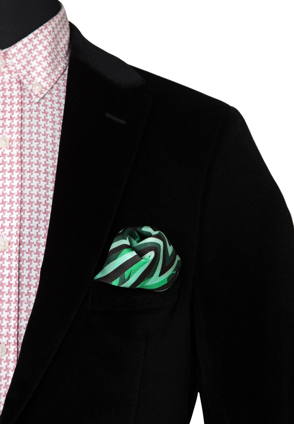 Digital Mirror Printed Silk Pocket Square