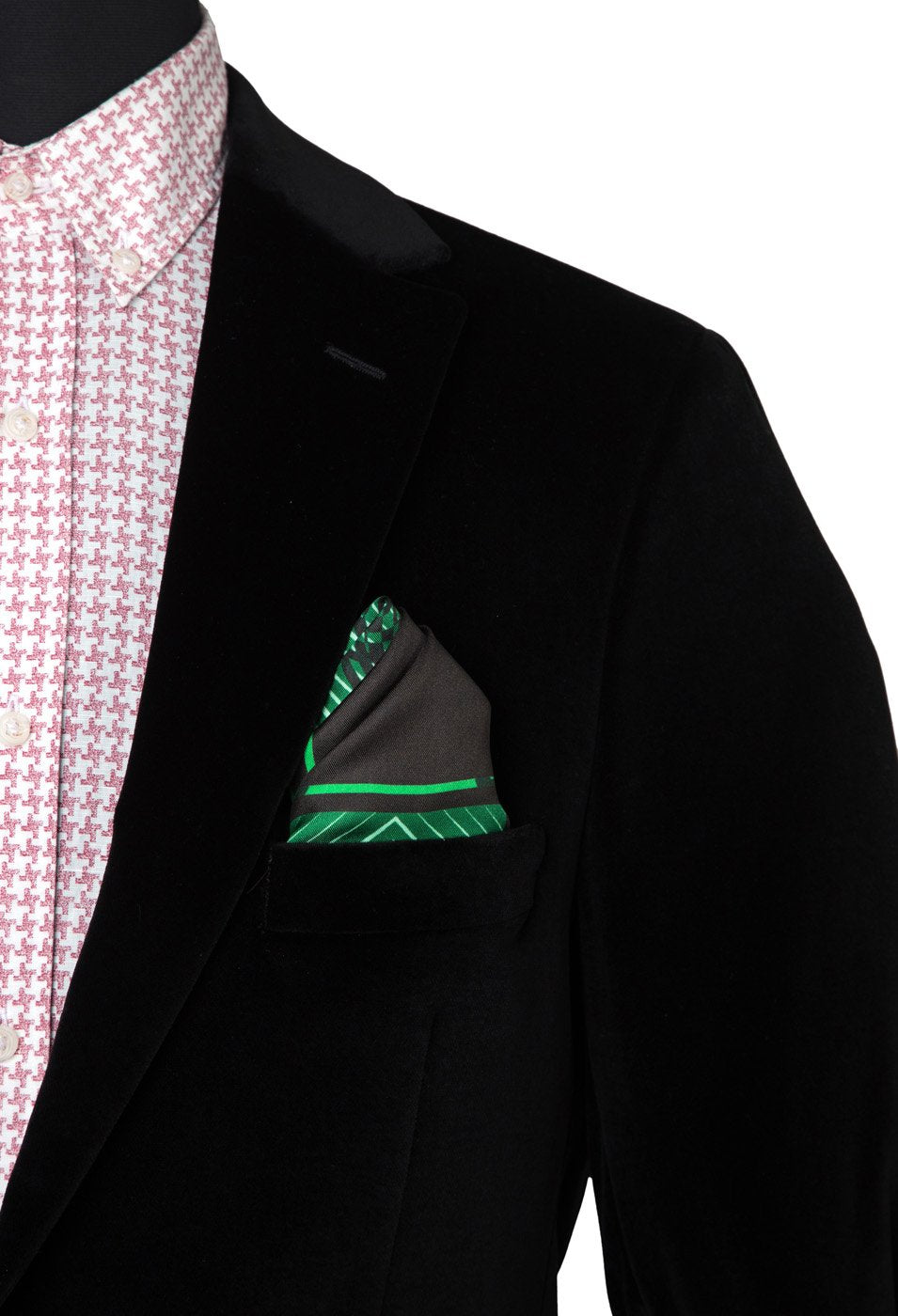 Digital Mirror Printed Silk Pocket Square