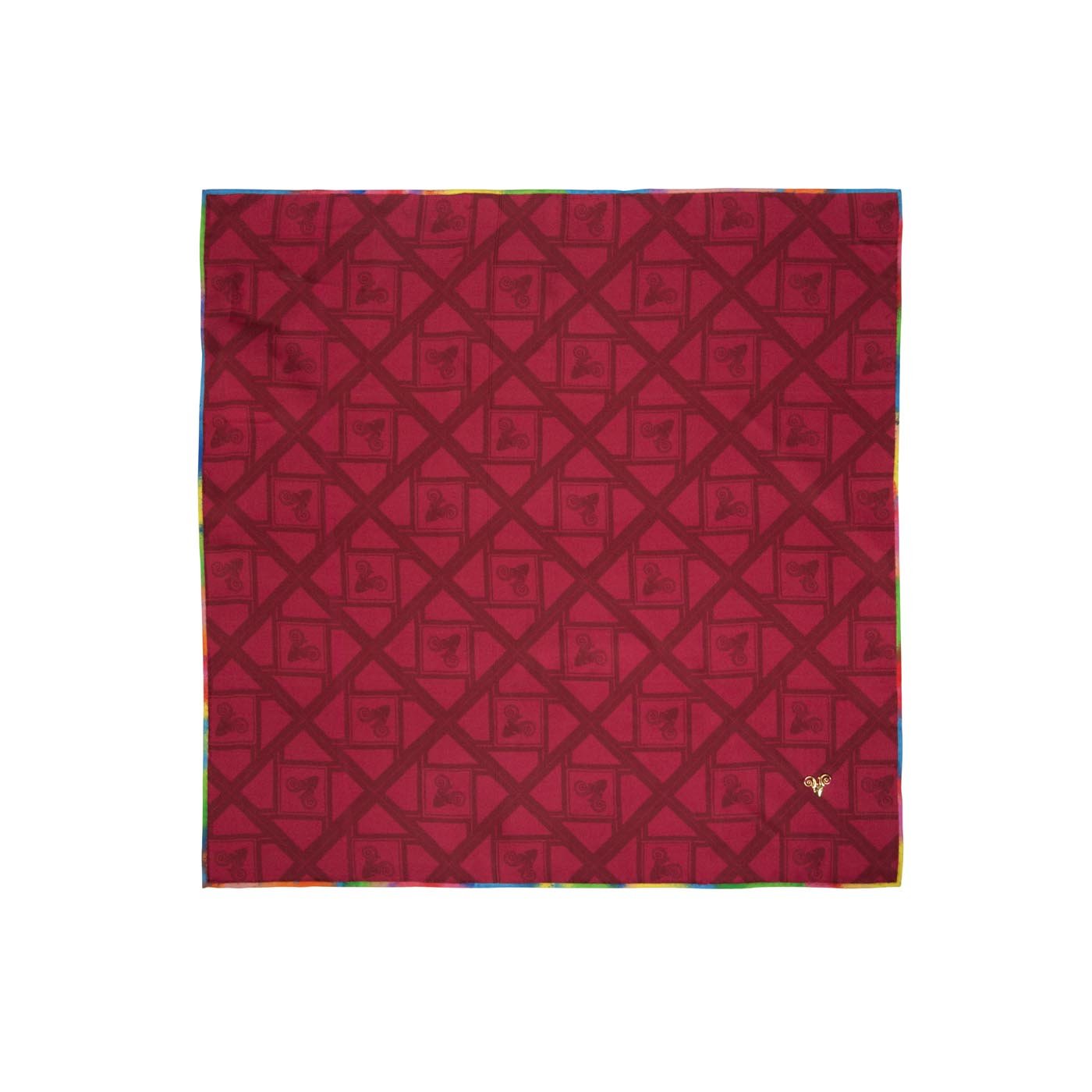 Edgy Solid Ram Silk Pocket Square