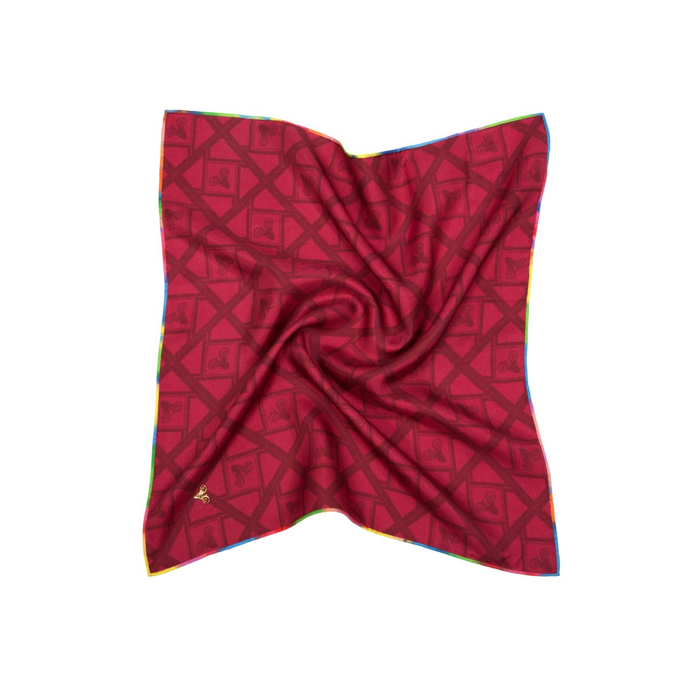 Edgy Solid Ram Silk Pocket Square