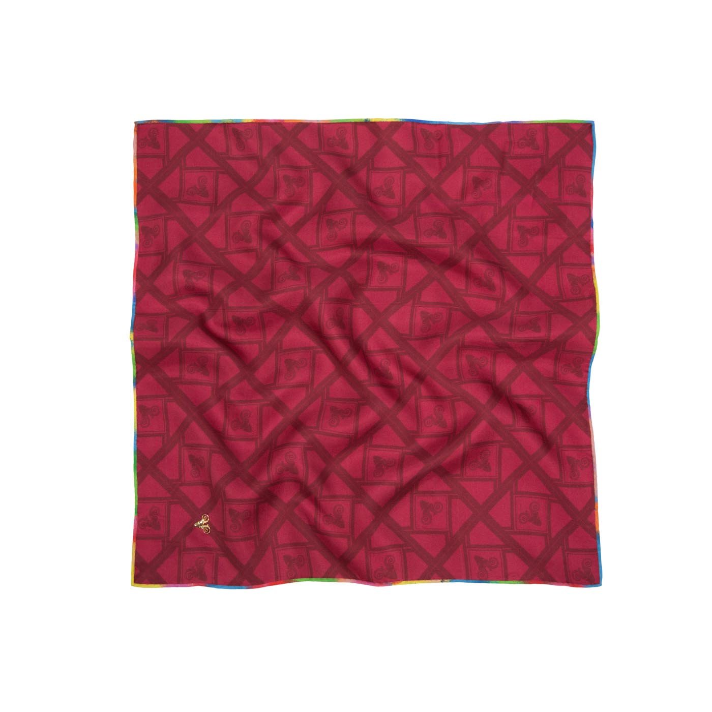 Edgy Solid Ram Silk Pocket Square