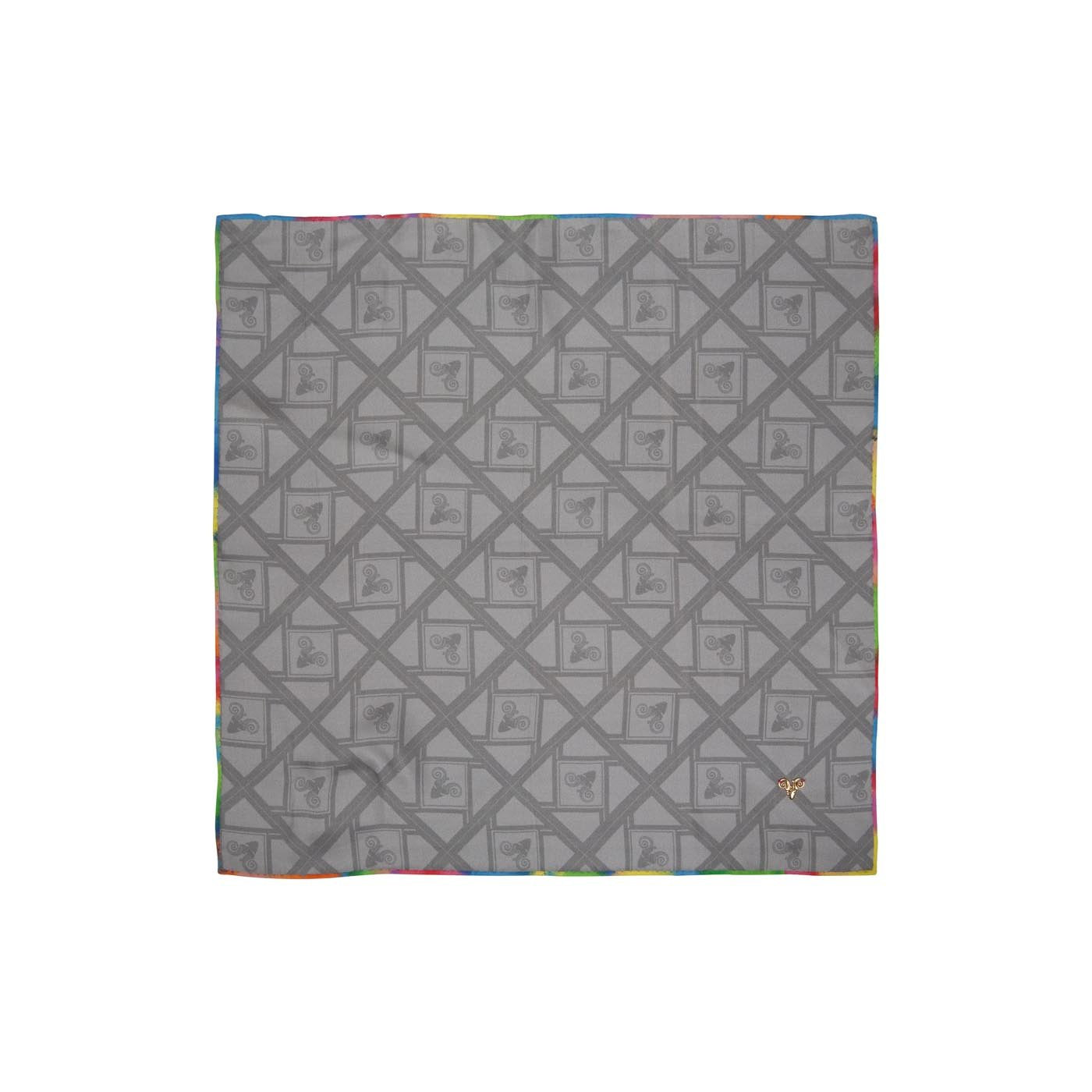 Edgy Solid Ram Silk Pocket Square