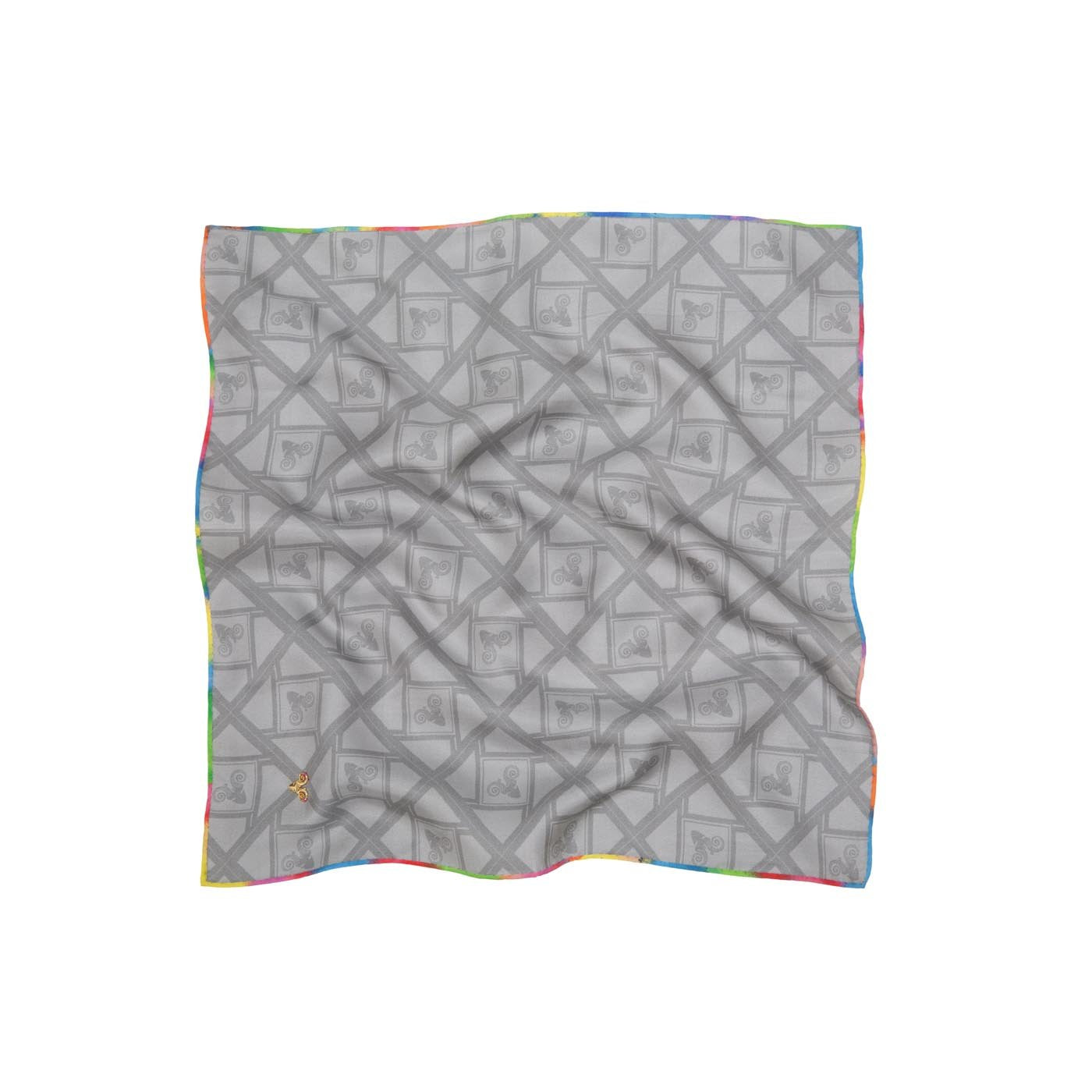 Edgy Solid Ram Silk Pocket Square