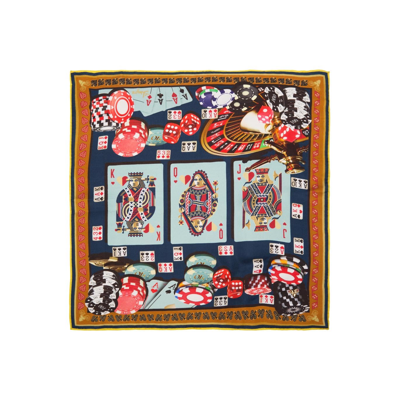 Casino Cosmos Silk Pocket Square