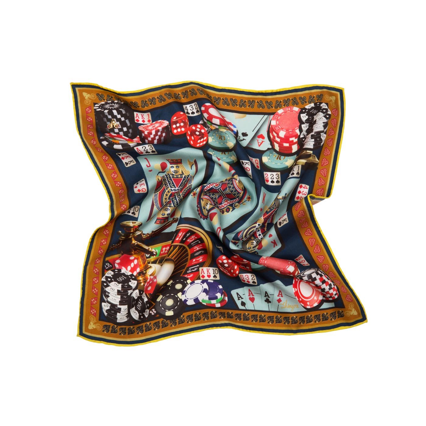 Casino Cosmos Silk Pocket Square